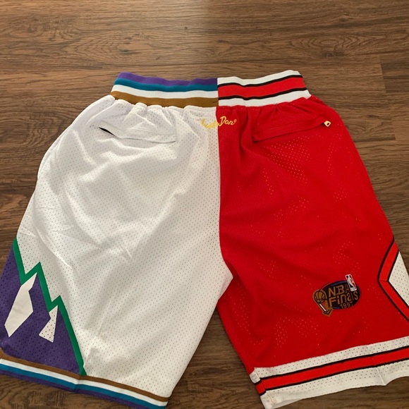 JustDon NBA Finals Bulls X Jazz Shorts